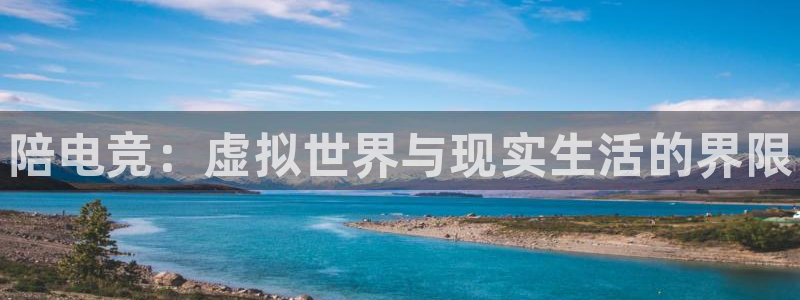 一竞技app：陪电竞：虚拟世界与现实生活的界限
