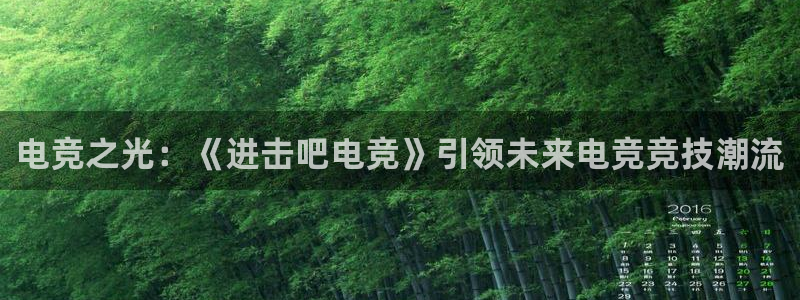 一竞技：电竞之光：《进击吧电竞》引领未来电竞竞技潮流