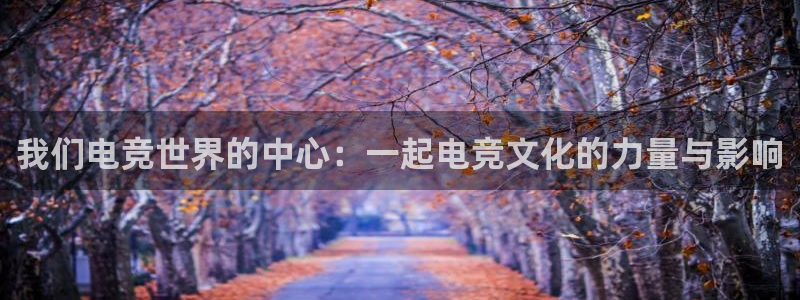 一竞技官网下载：我们电竞世界的中心：一起电竞文化的力量与影响