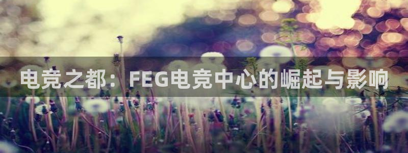 一竞技app下载安装：电竞之都：FEG电竞中心的崛起与影响