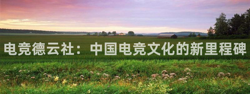 一竞技官网地址：电竞德云社：中国电竞文化的新里程碑